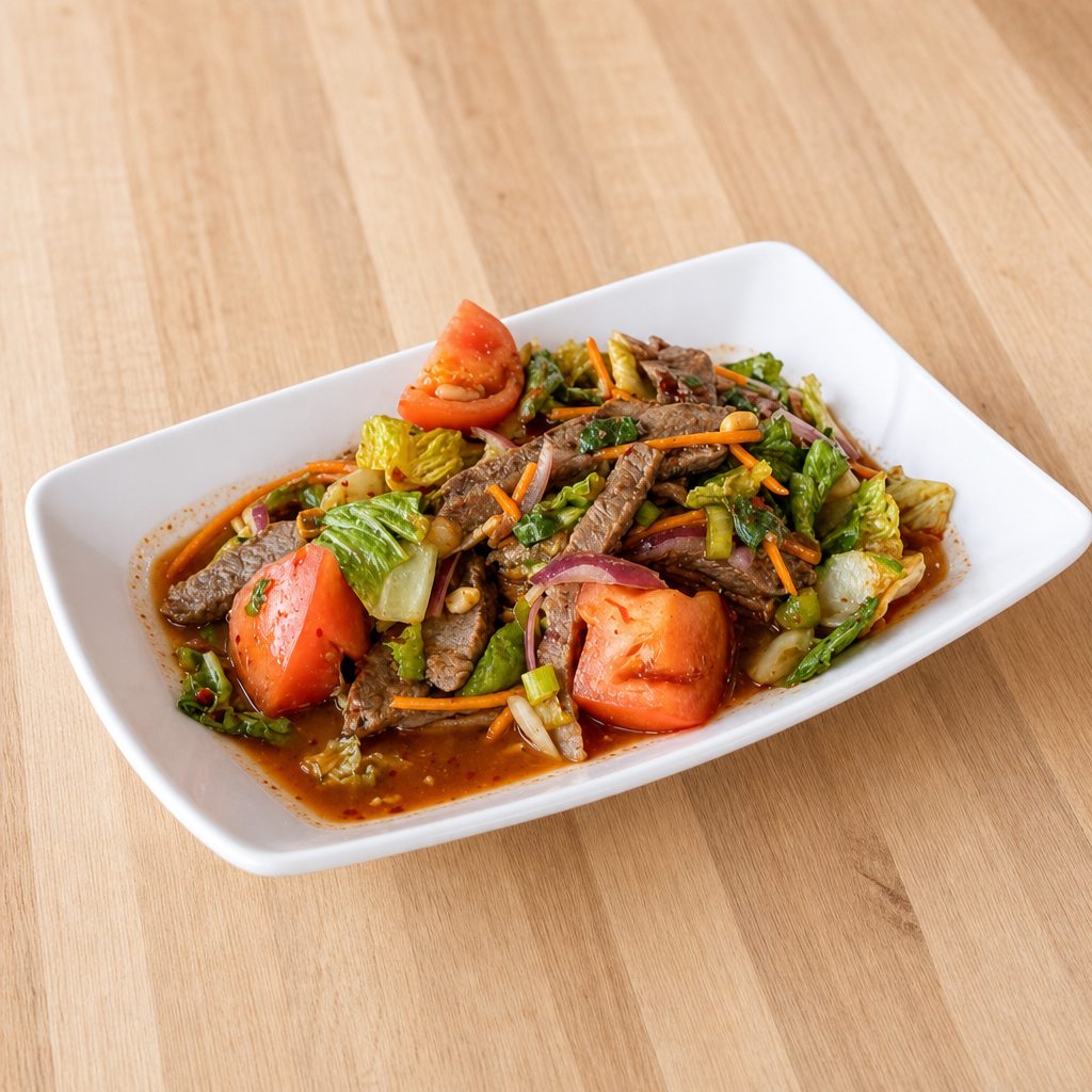 Spicy Beef Salad.