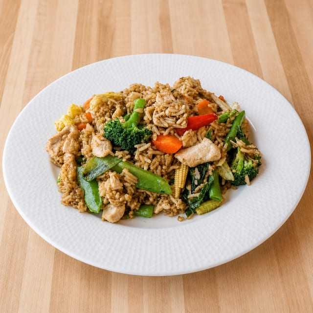 Seafood Ka Prow Fried Rice.