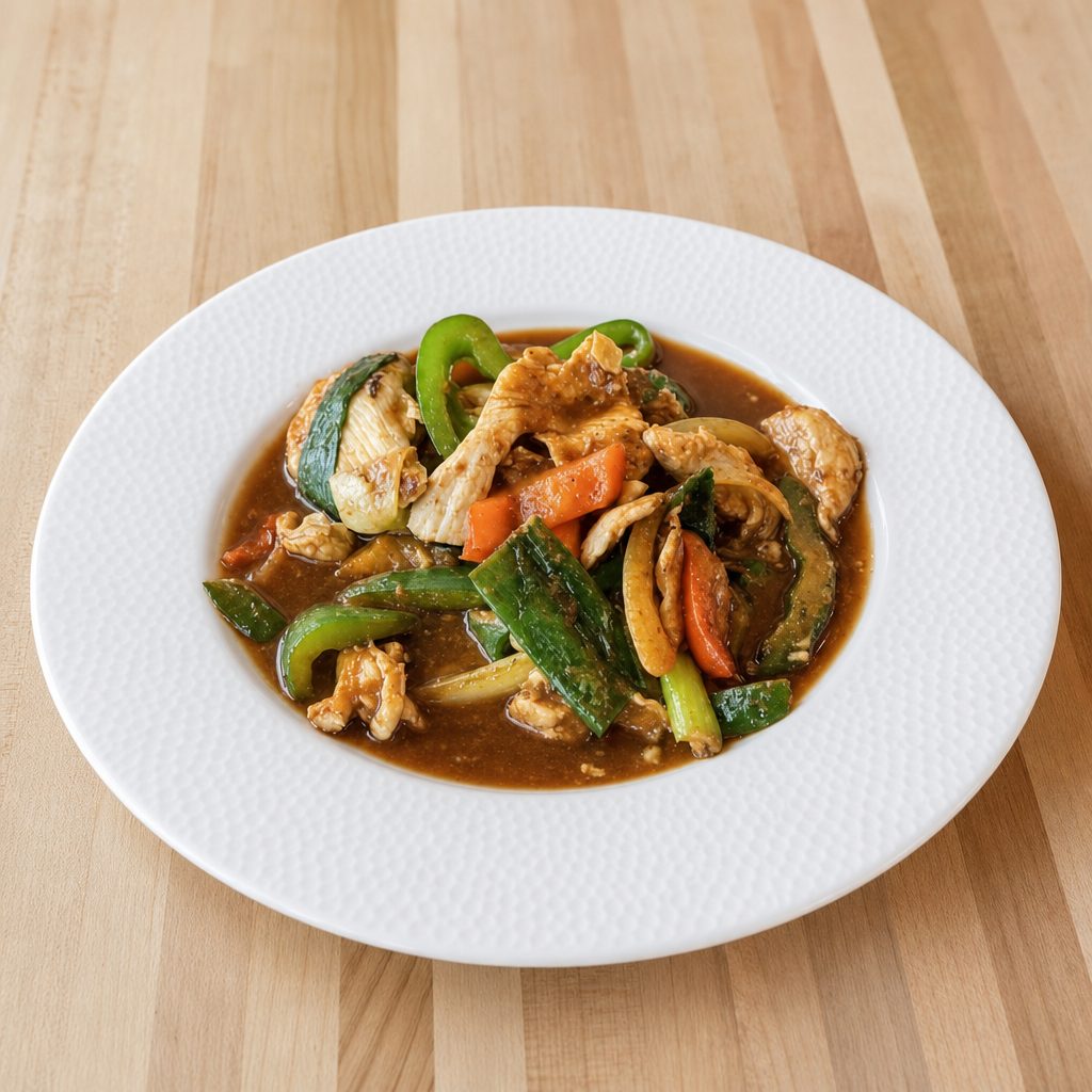 Shrimp Pad Prik Pao.