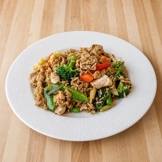 Shrimp Ka Prow Fried Rice.