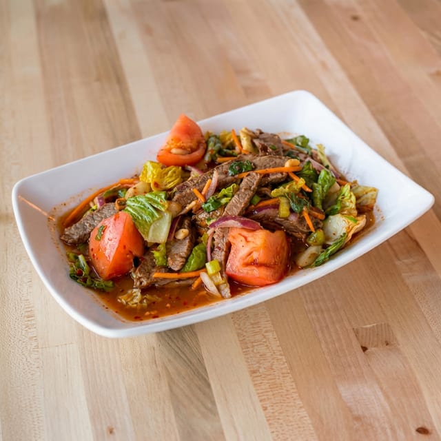Spicy Beef Salad.