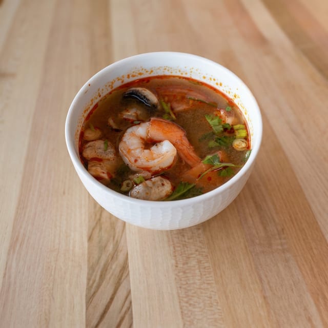 Tom Yum Shrimp.