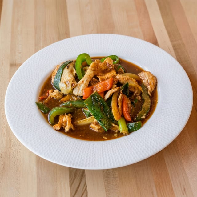 Shrimp Pad Prik Pao.